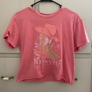 Nashville Graphic Tee in Pink